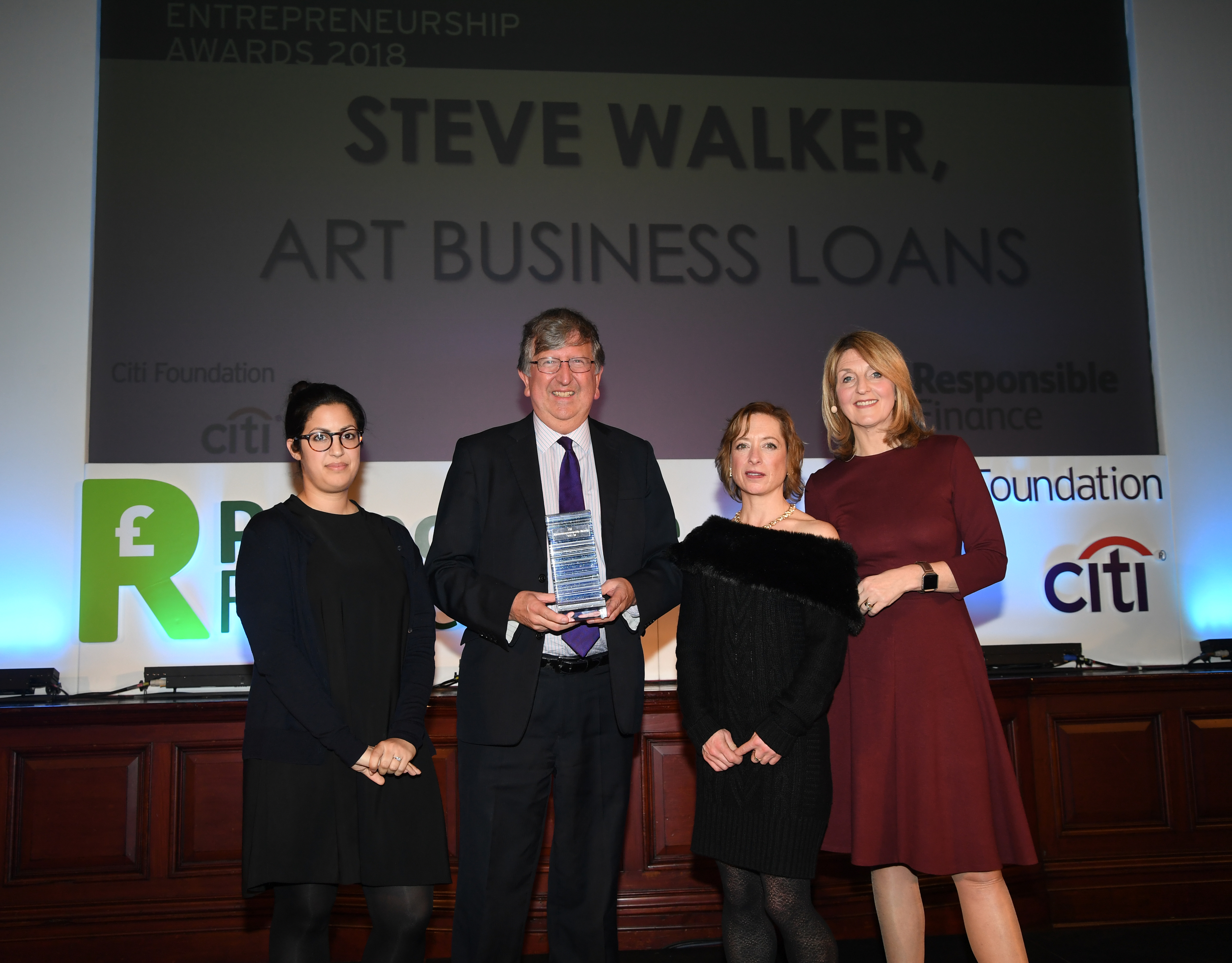 Dr Steve Walker receives Responsible Finance Leader of the Year Award 2018